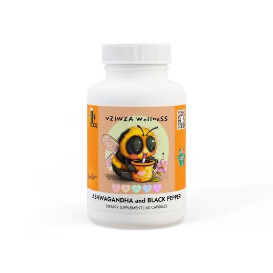 Ashwagandha and Black Pepper Supplement (60 capsules)