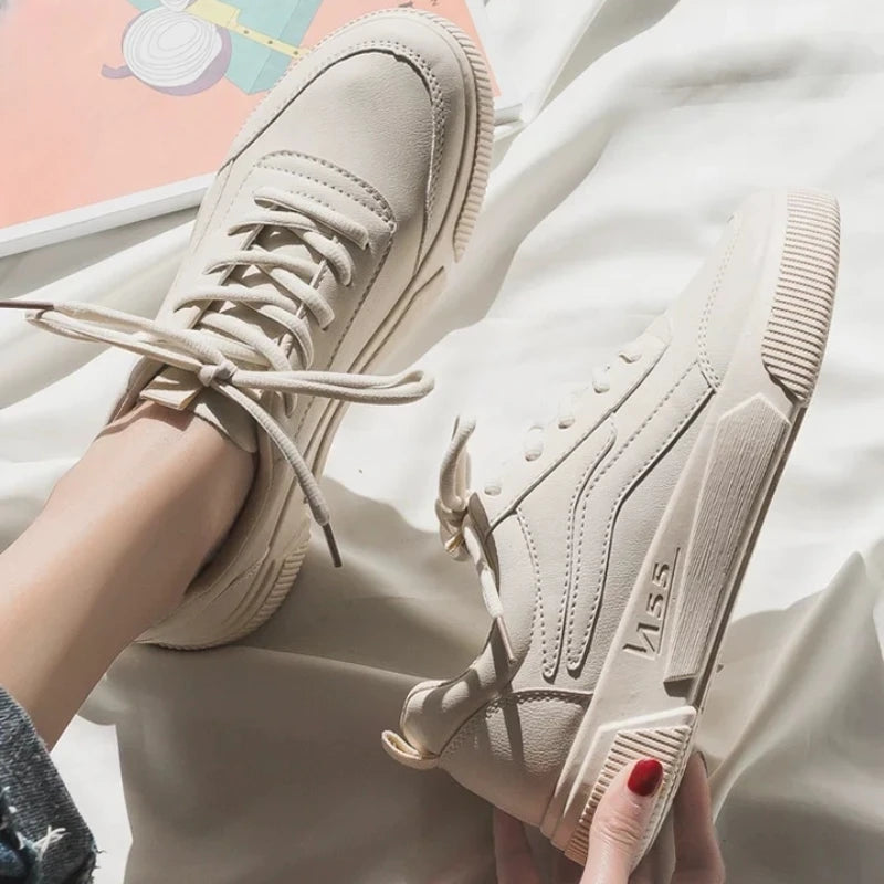 White Swarn Sneakers