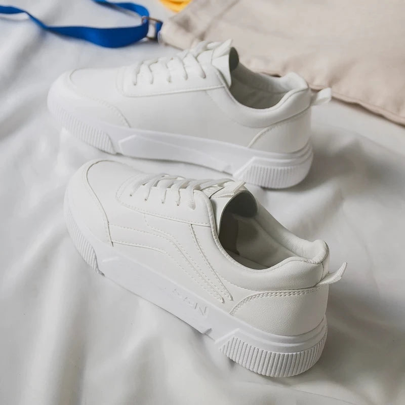 White Swarn Sneakers