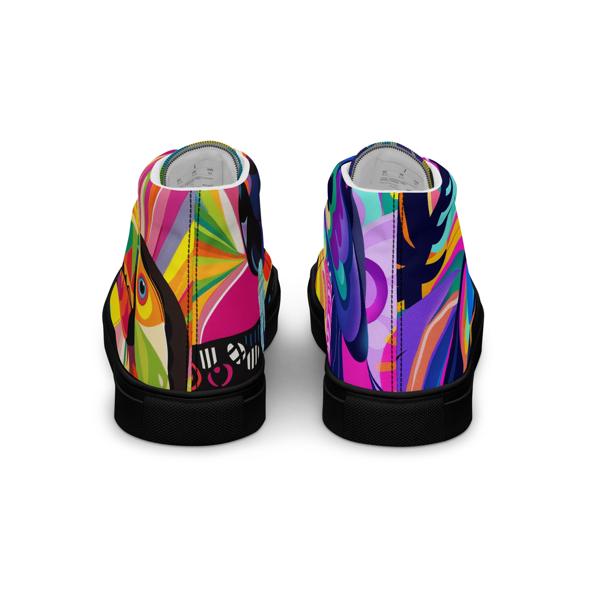 a pair of shoes sitting next to each other 