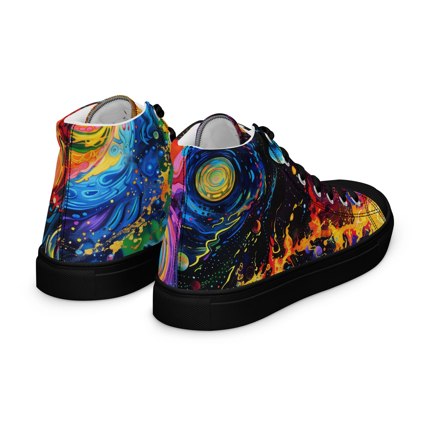 a close up of a pair of shoes on a skateboard 