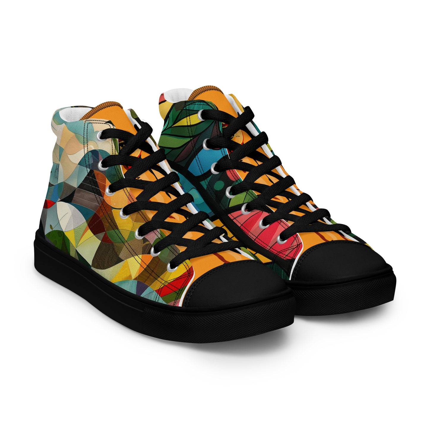 a picture of a black and green shoe 